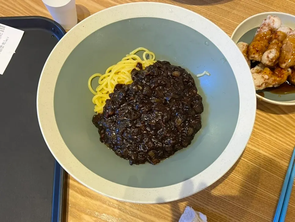 Jjajangmyeon ordered from Chibao for the kid