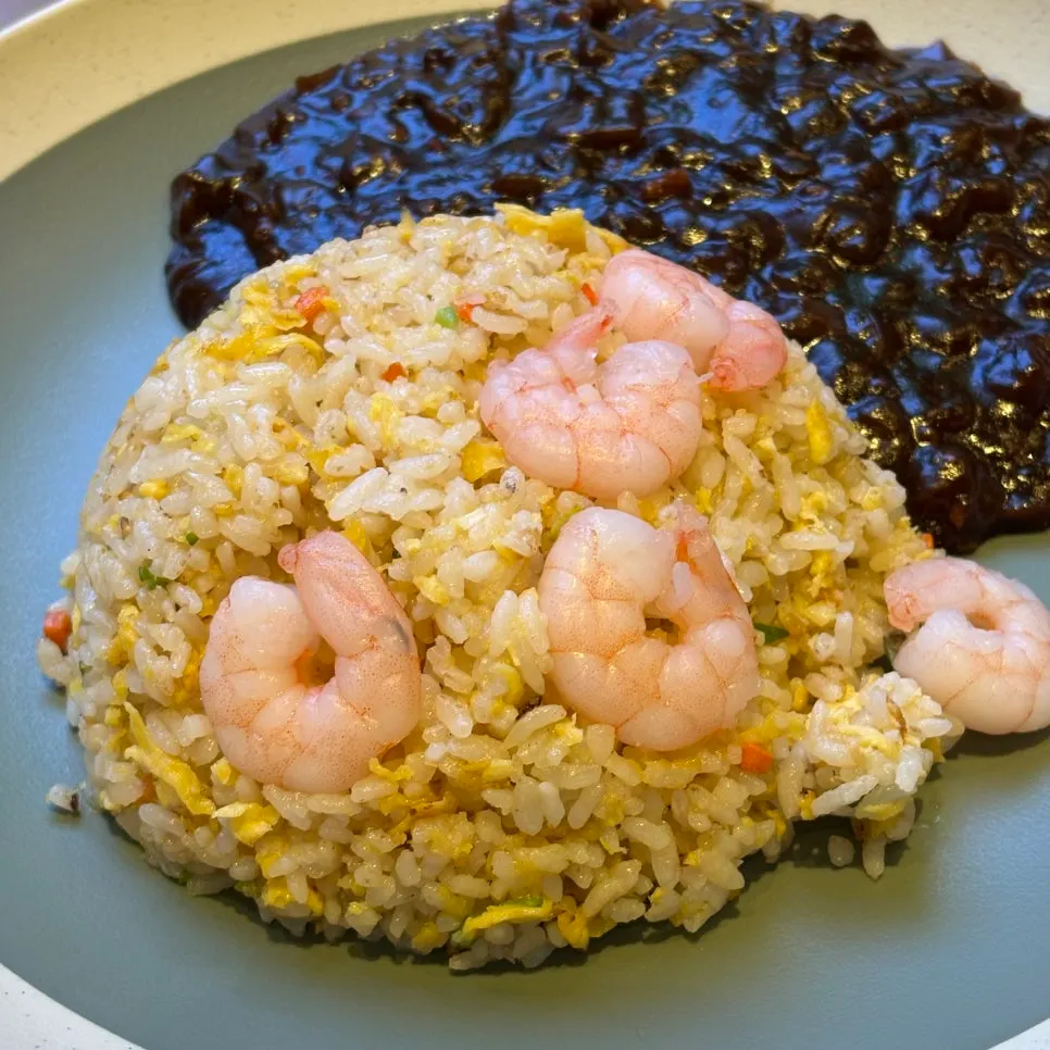 치바오 새우볶음밥 한 접시