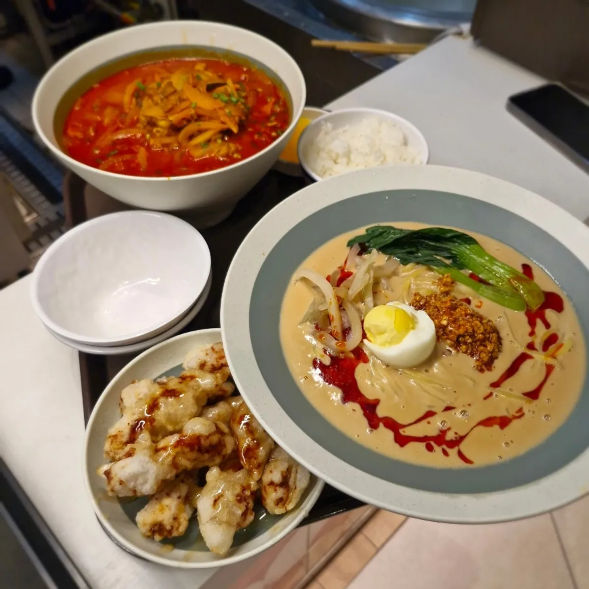 Chibao's seating area near the kids' zone on the 2nd floor food court at Starfield Anseong