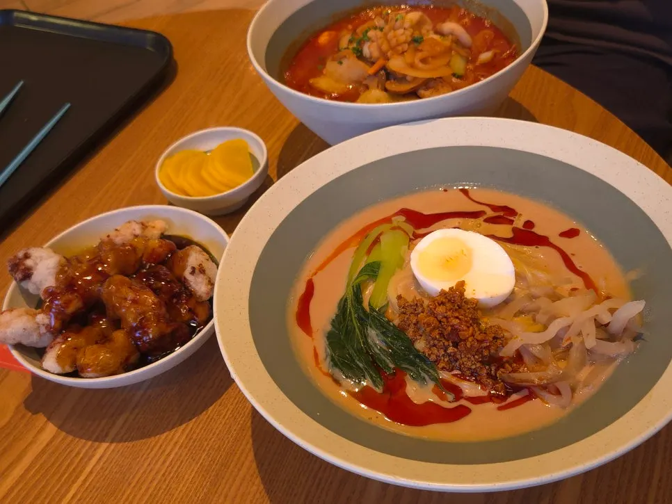 치바오 메뉴판과 주문대