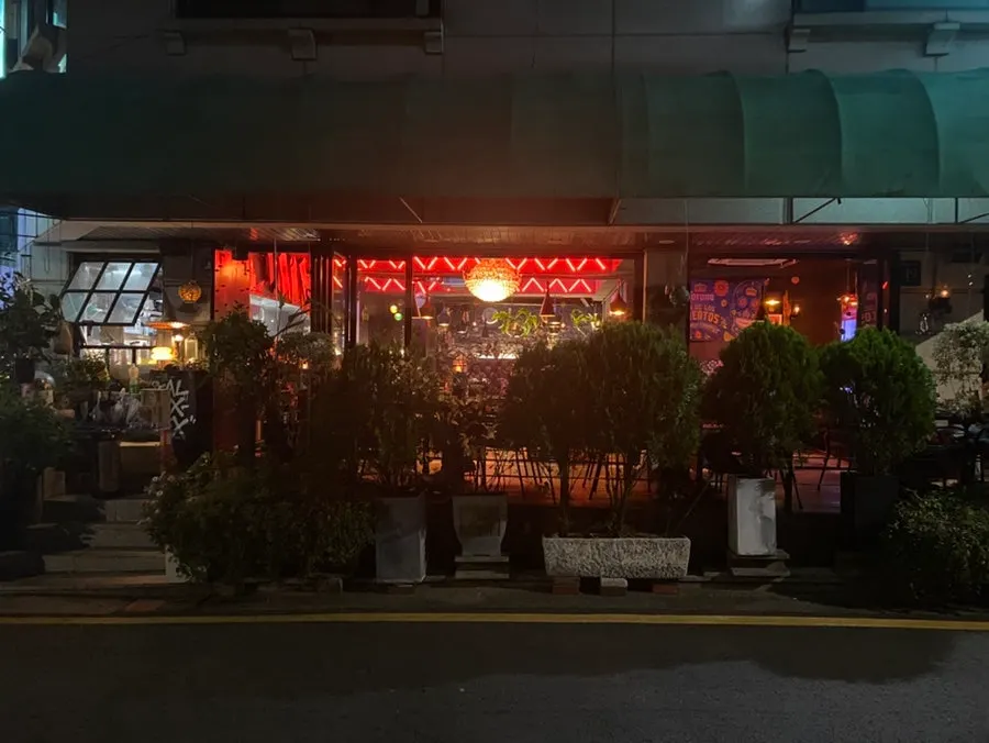 식사를 마친 칠랑고 선릉본점 테이블