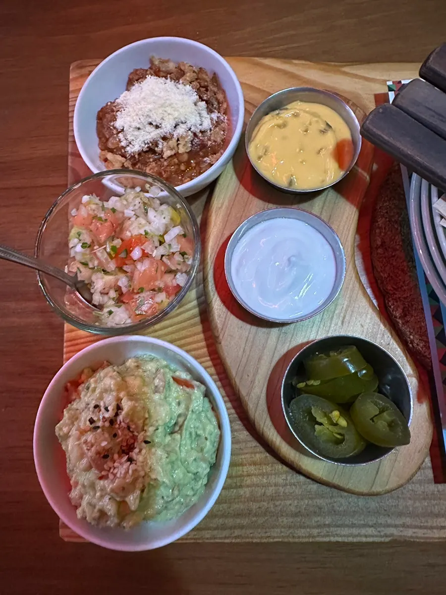 Taco sauces served first