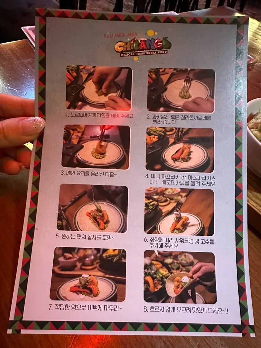 Side ingredients served for building tacos