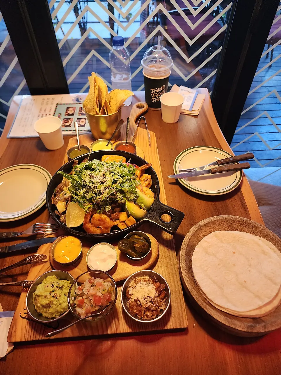 The pet-friendly terrace space at Chilango