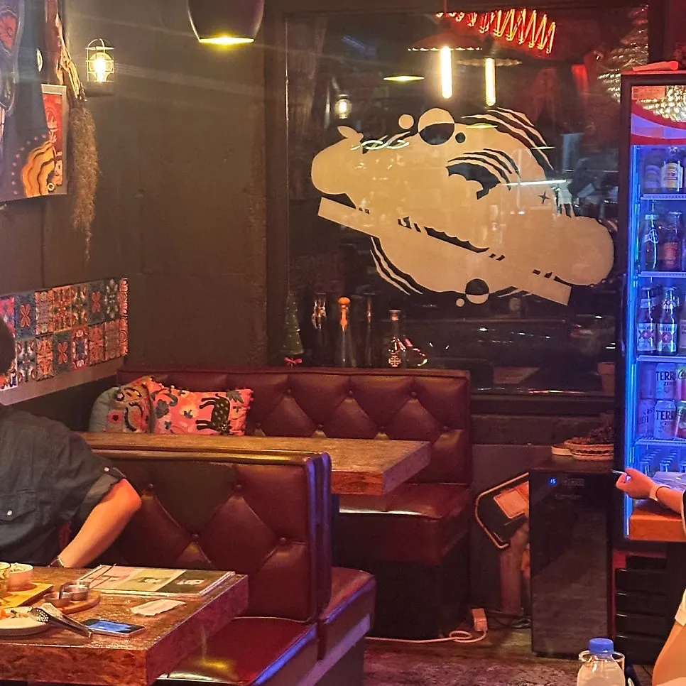 Mexican-style interior decor at Chilango