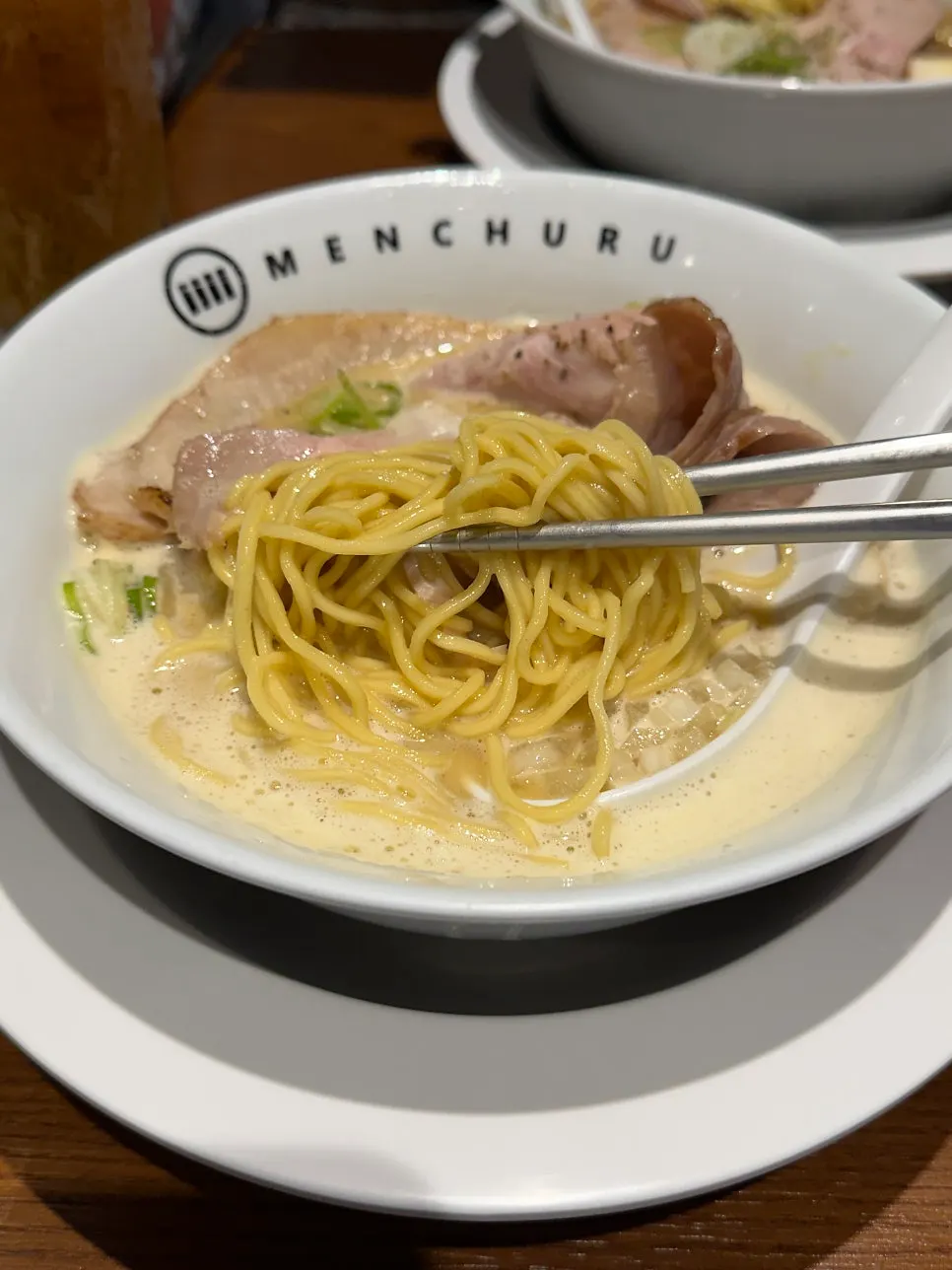 Tori paitan with extra chashu topping