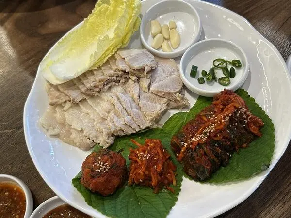 소사면옥 군자점 보쌈 메뉴판