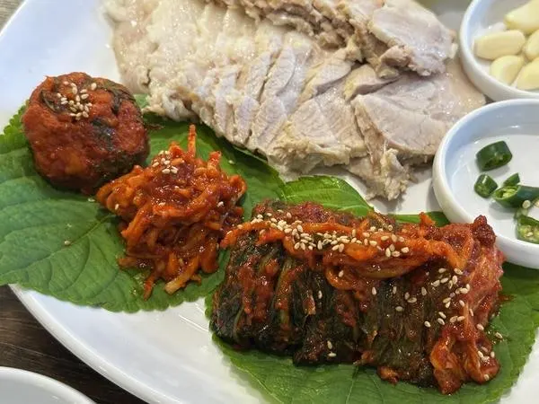대가 보쌈과 냉면 주문 메뉴