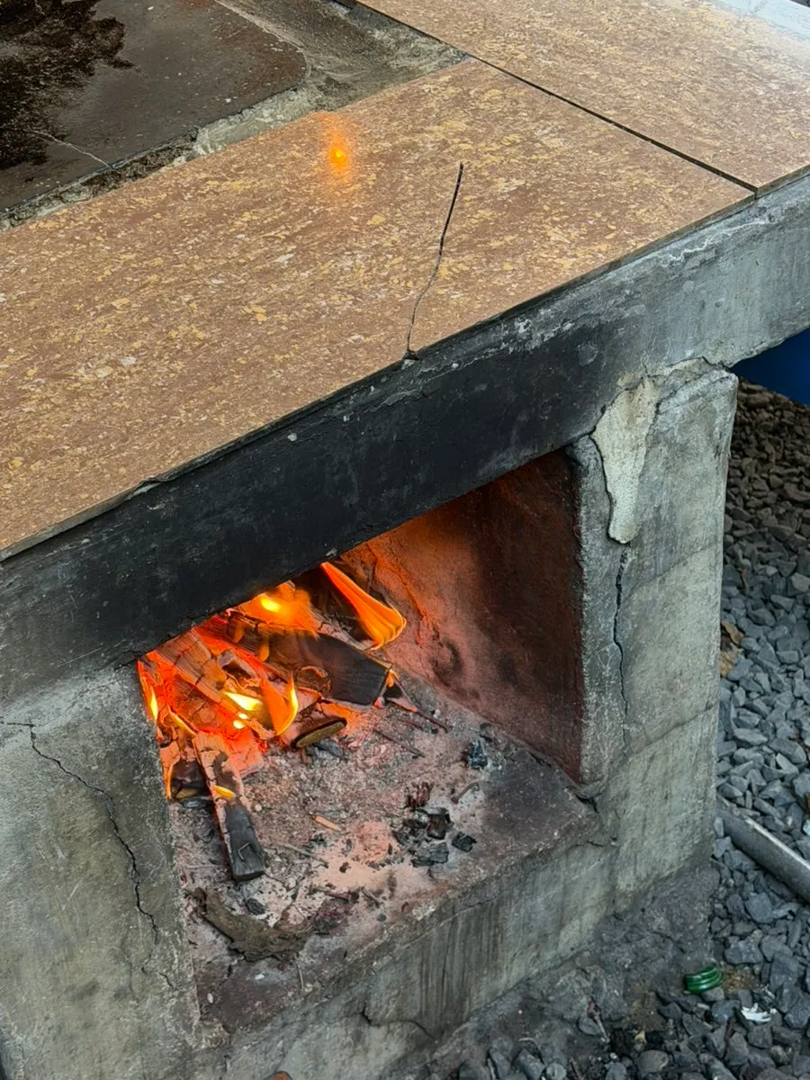 Reservable outdoor tables at Yaksamgol Garden