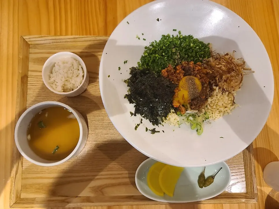 Mazesoba udon at Chilseong Jemyeonso Suji