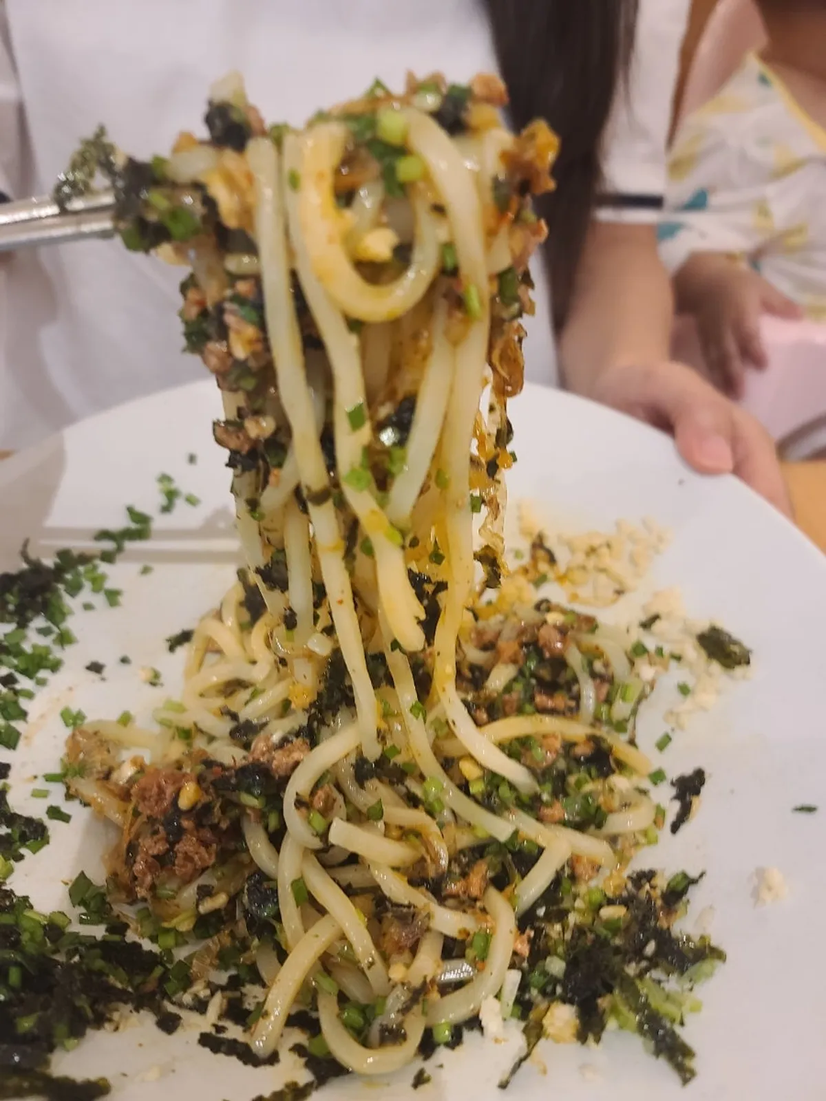 Mazesoba udon noodles with rich sauce