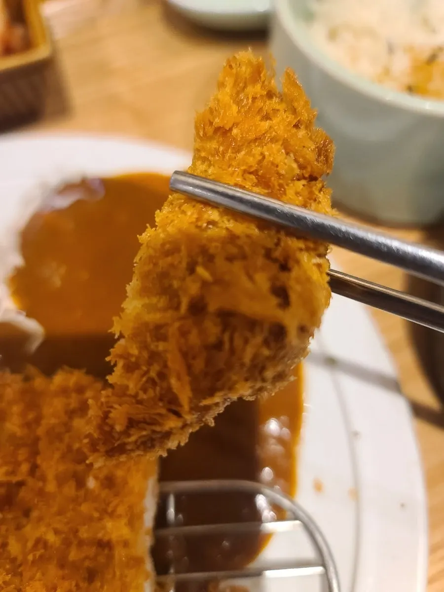 Pork loin cutlet dipped in pork cutlet sauce
