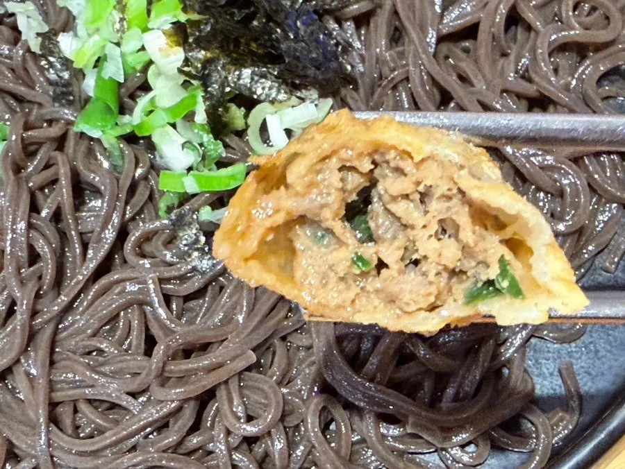 A plate of galbi mandu served first