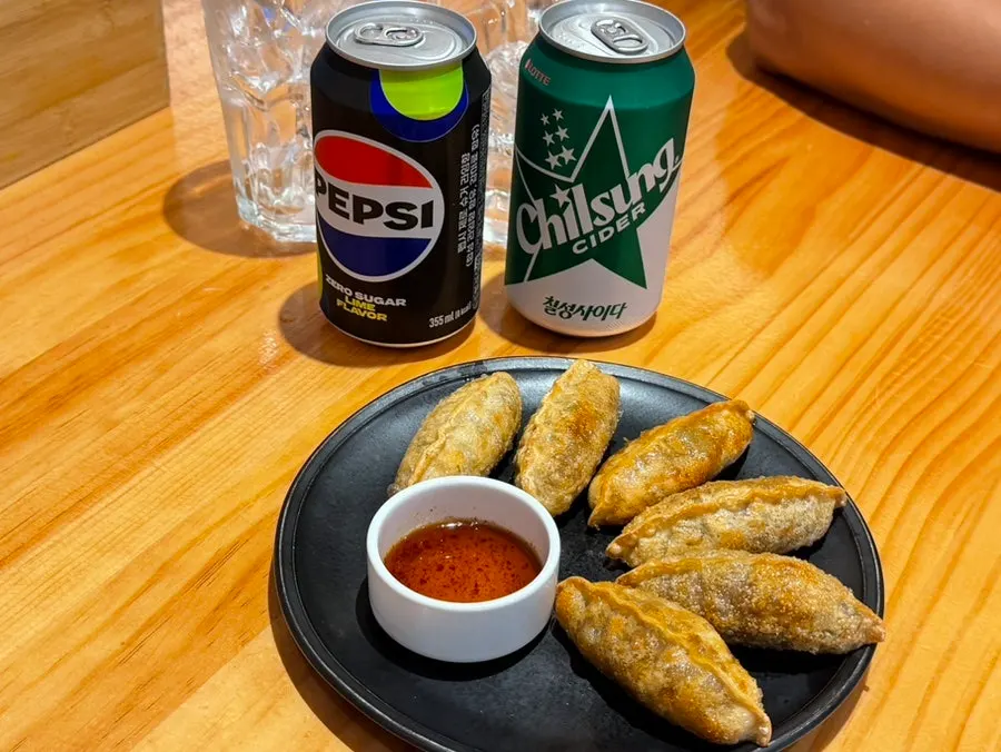 Table at Chilseong Jemyeonso Suji Main Branch after the meal