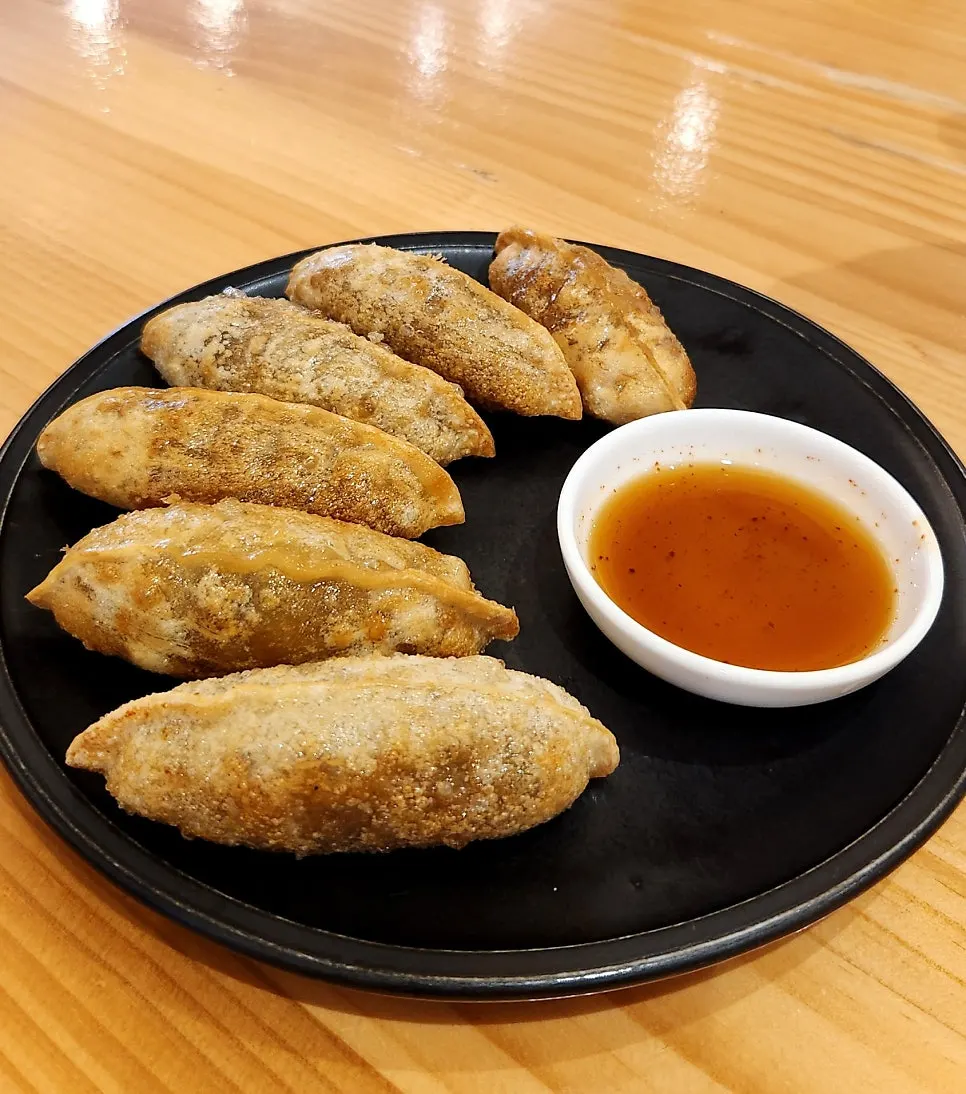 Grilled short rib fried mandu ordered as a side dish