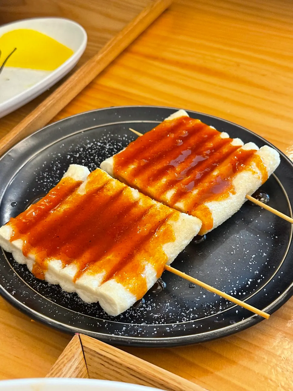 사이드로 주문한 떡꼬치