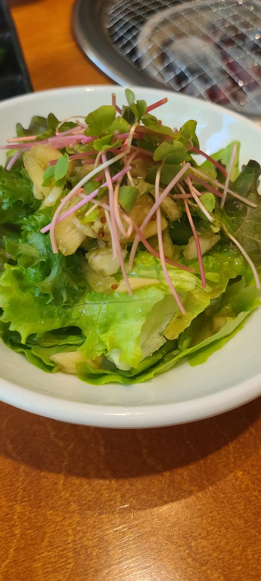 Plate of basic side dishes at Gogi 9dan Chimsan Direct Branch