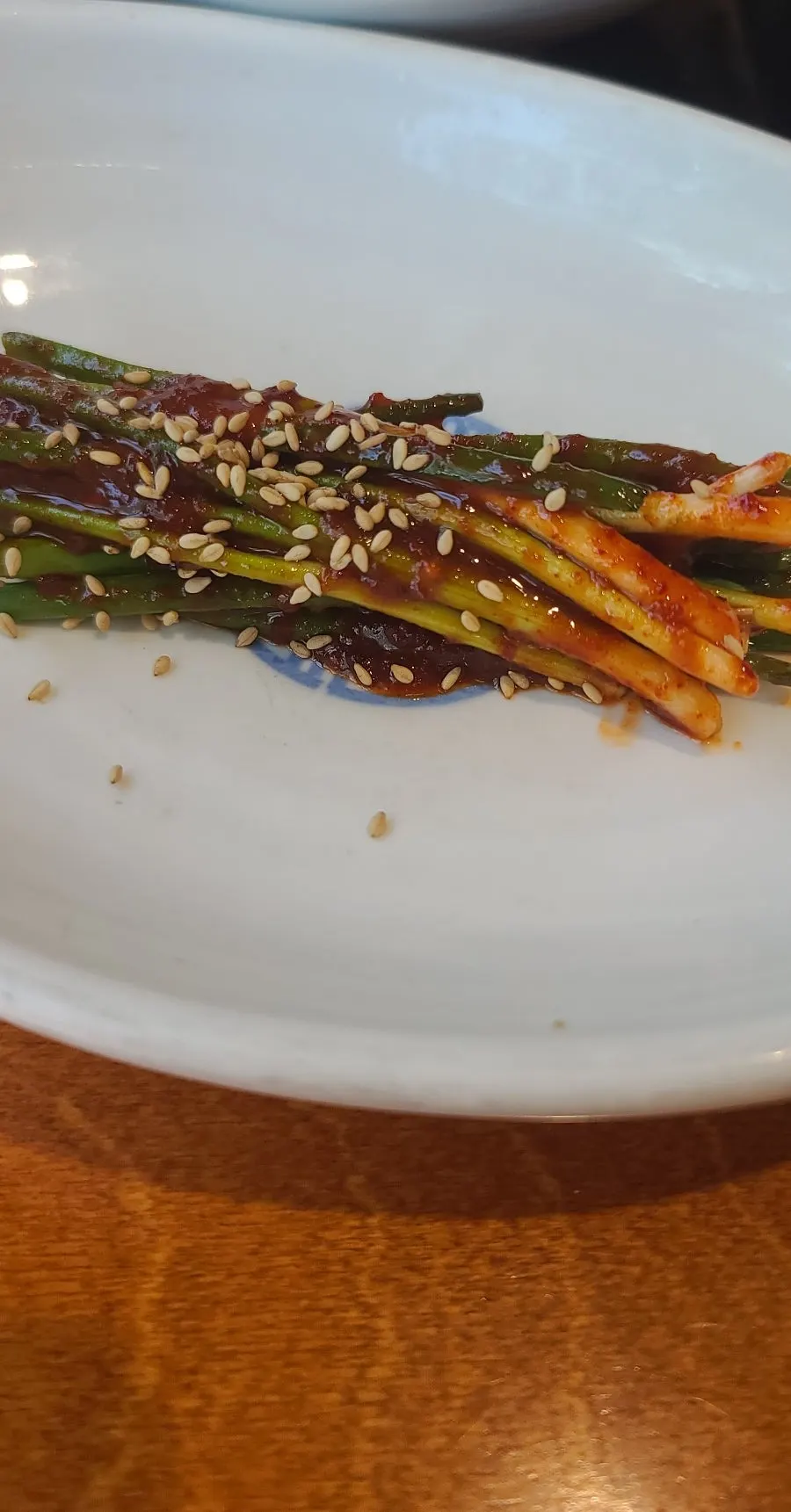 Plate of seasoned crab side dish