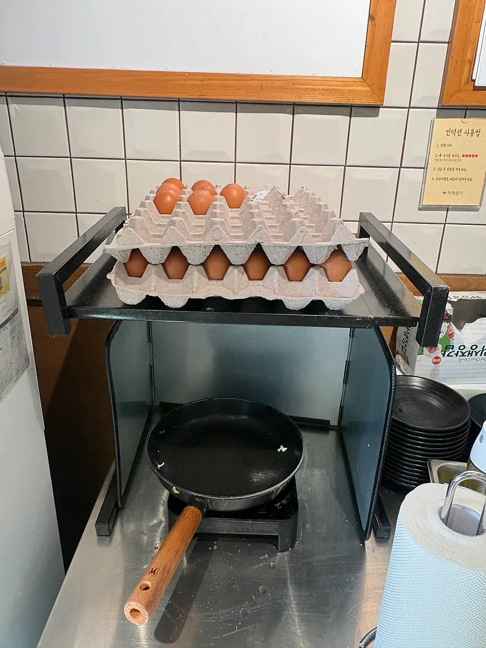 Rice station at the self-serve bar