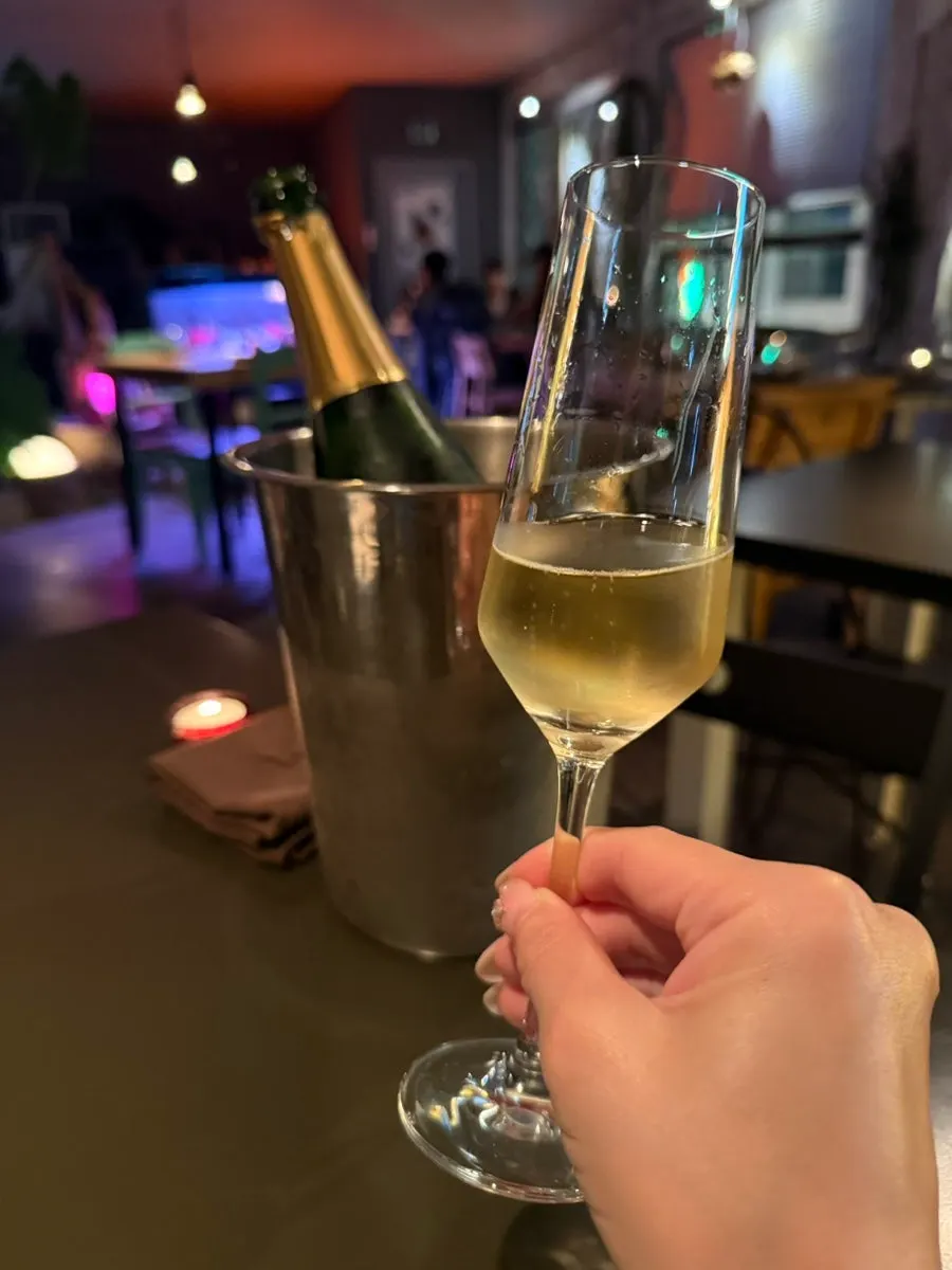The Chin & Nose space where you can enjoy wine and food together