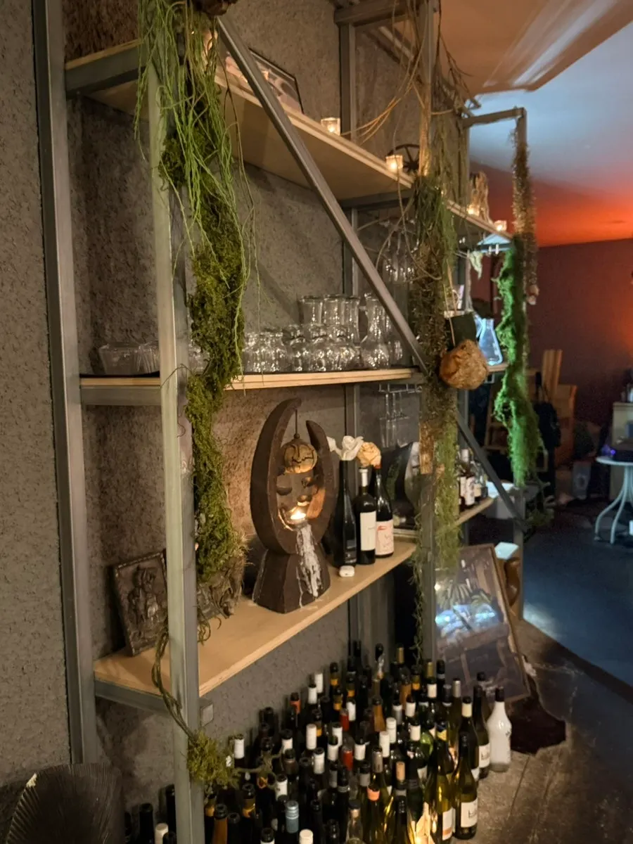Wine bottles displayed at Chin & Nose