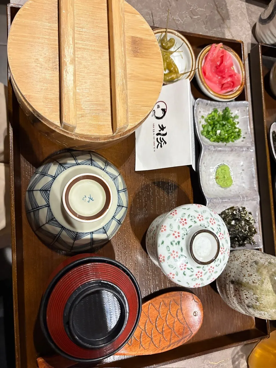 The ordered hitsumabushi sang solo course
