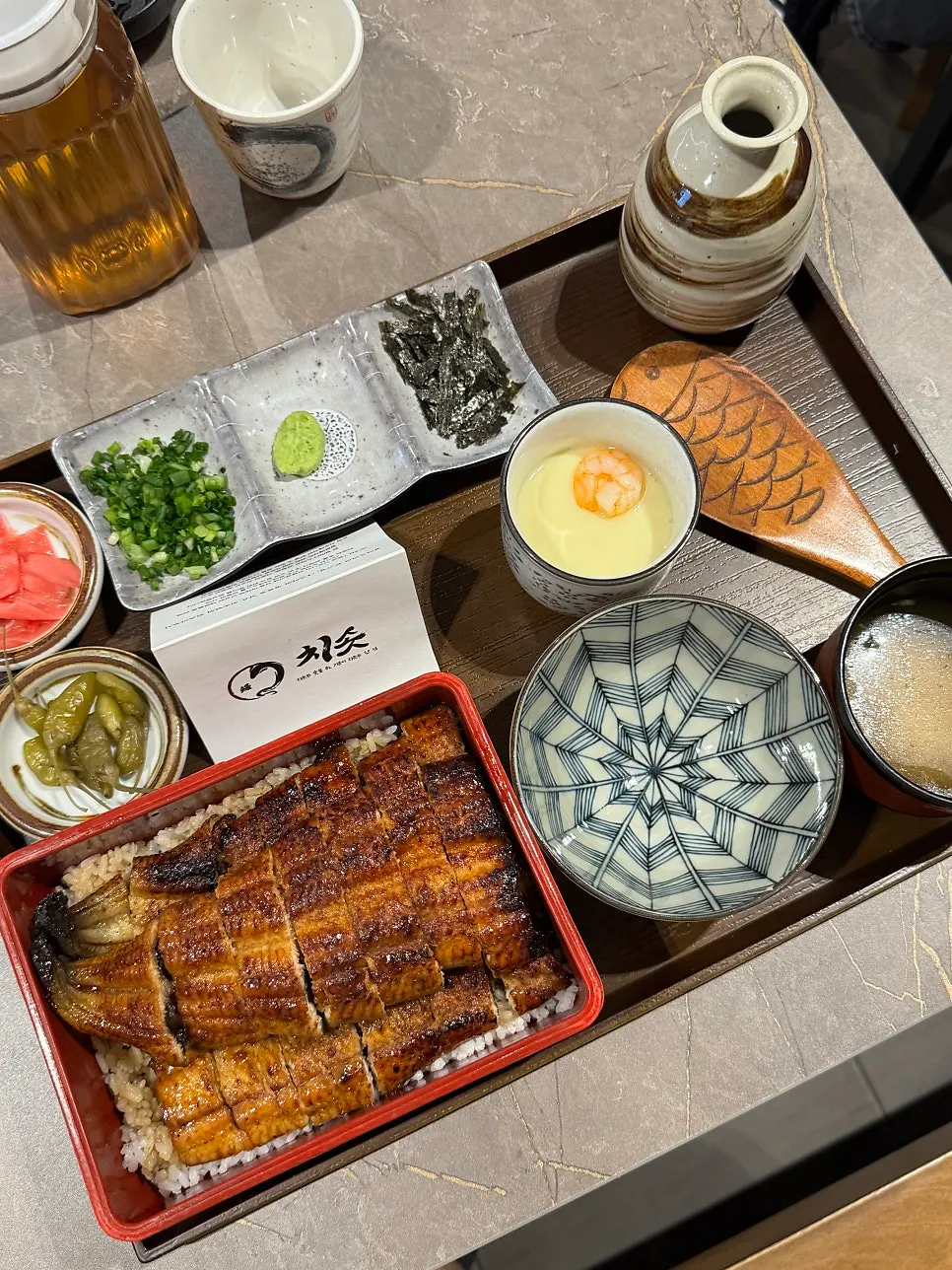 히츠마부시 특상 상차림 전체