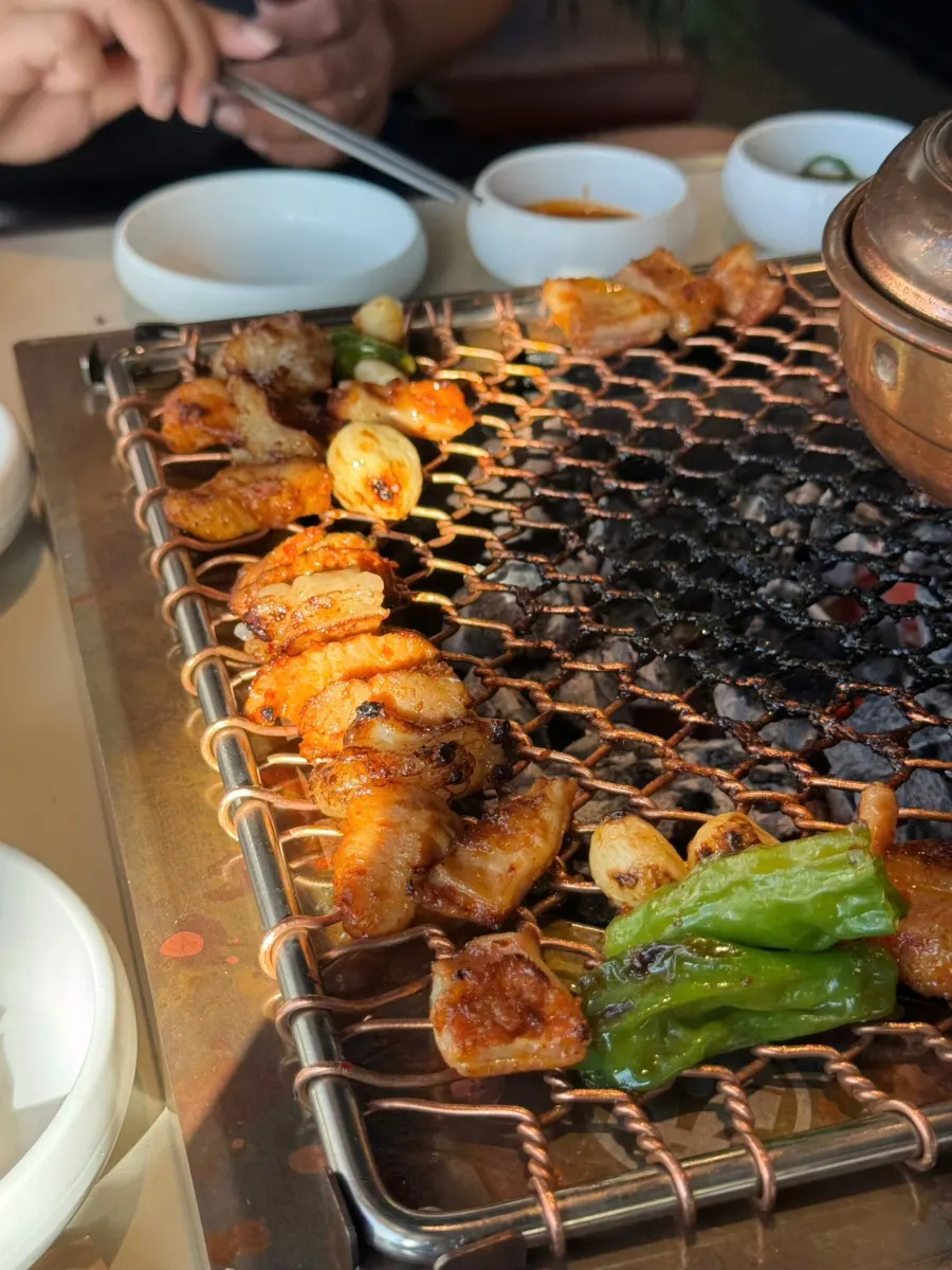 막창까지 모두 구워진 모둠구이 B 세트