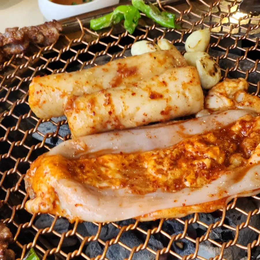 갈비살 한 점 클로즈업