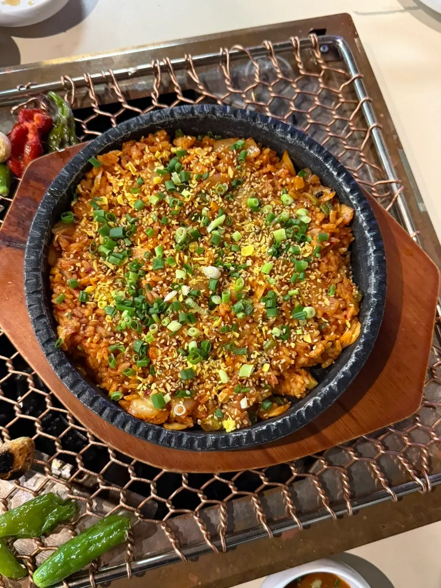 Yang fried rice ordered to finish the meal at Chodaechang