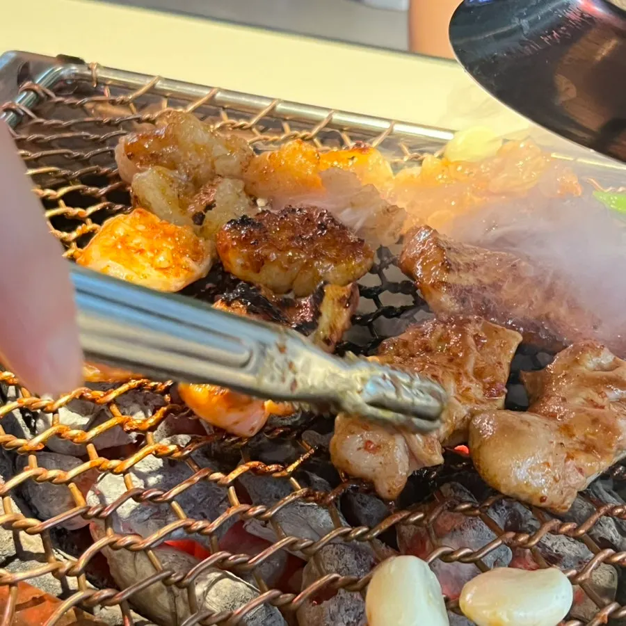 Beef offal cooking at Chodaechang Byeollae Branch