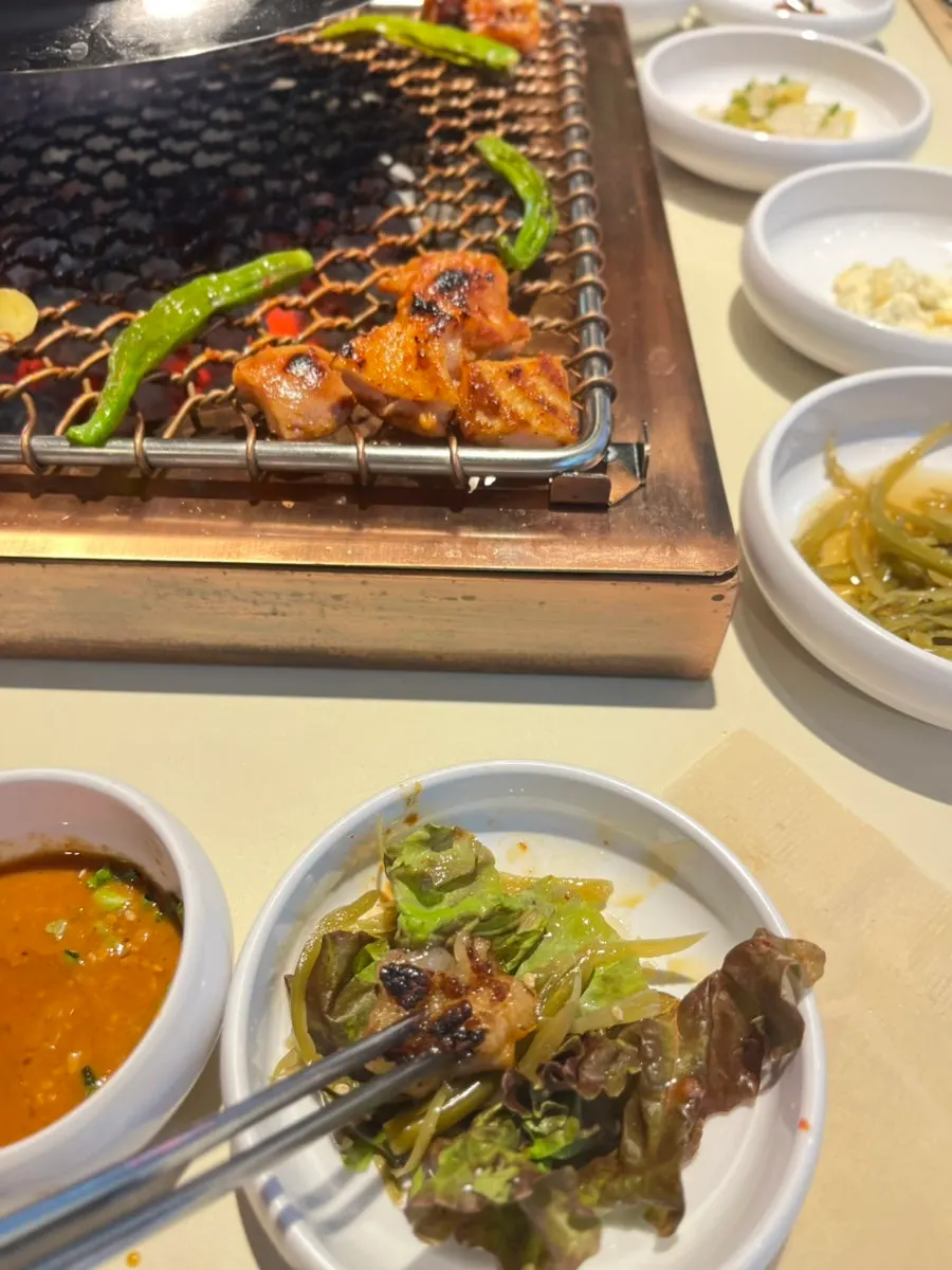 Beef offal and basic side dishes
