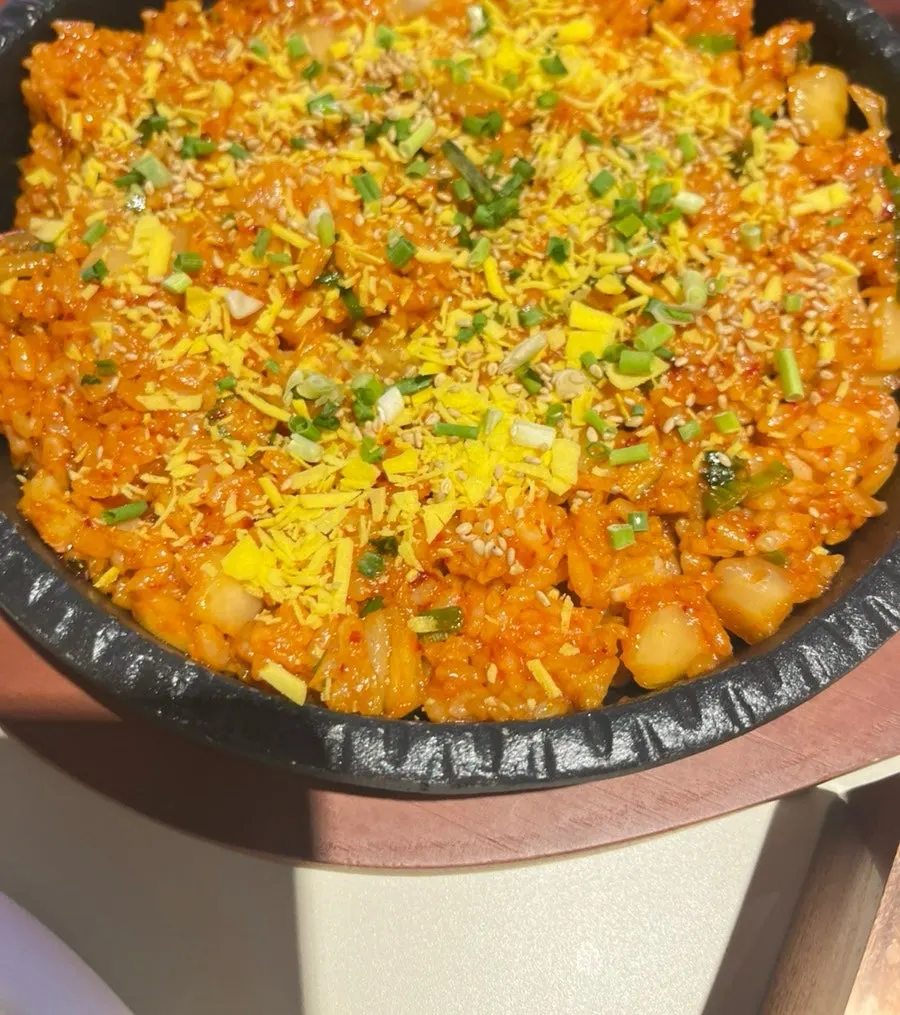 A finishing dish after grilled meat