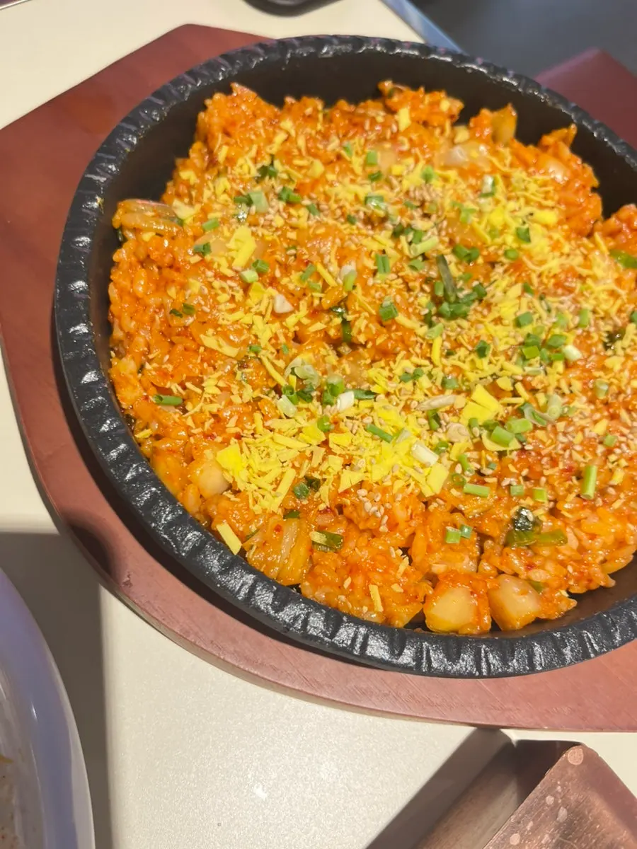 Yang bokkeumbap eaten to finish the meal