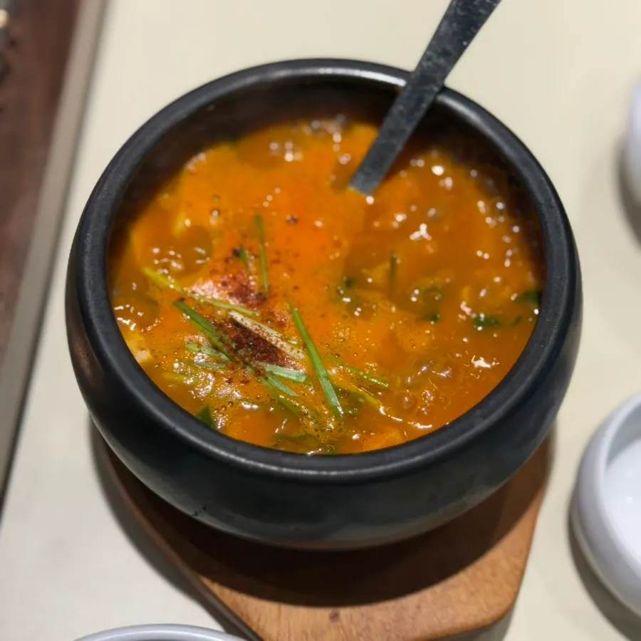 Eolkeun doenjang sulbap ordered to finish the meal