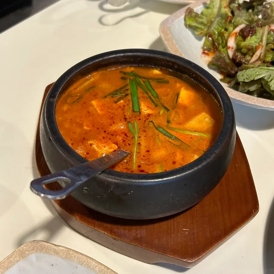 마무리 식사로 나온 얼큰된장술밥