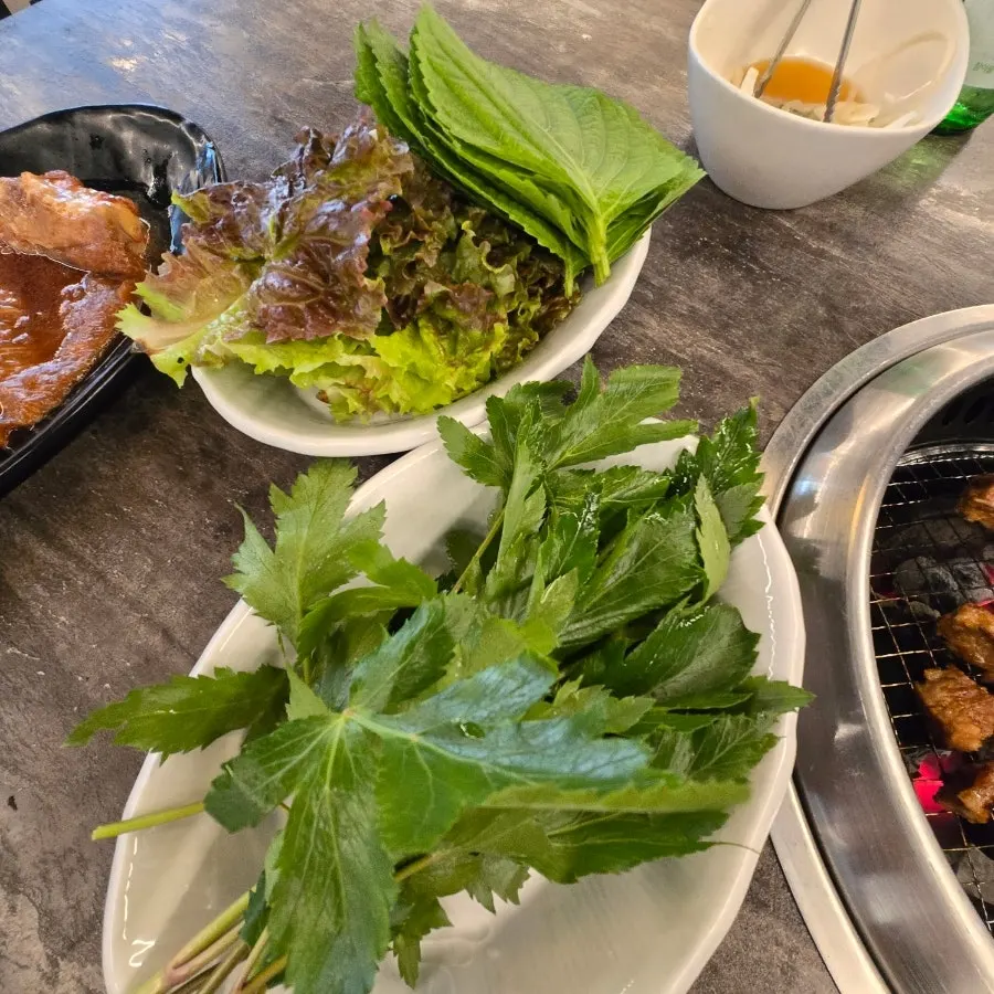 상큼한 샐러드 한 접시