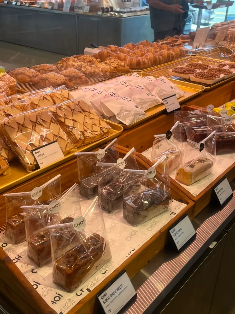 Red bean bread and croquette corner at Choi Main Branch