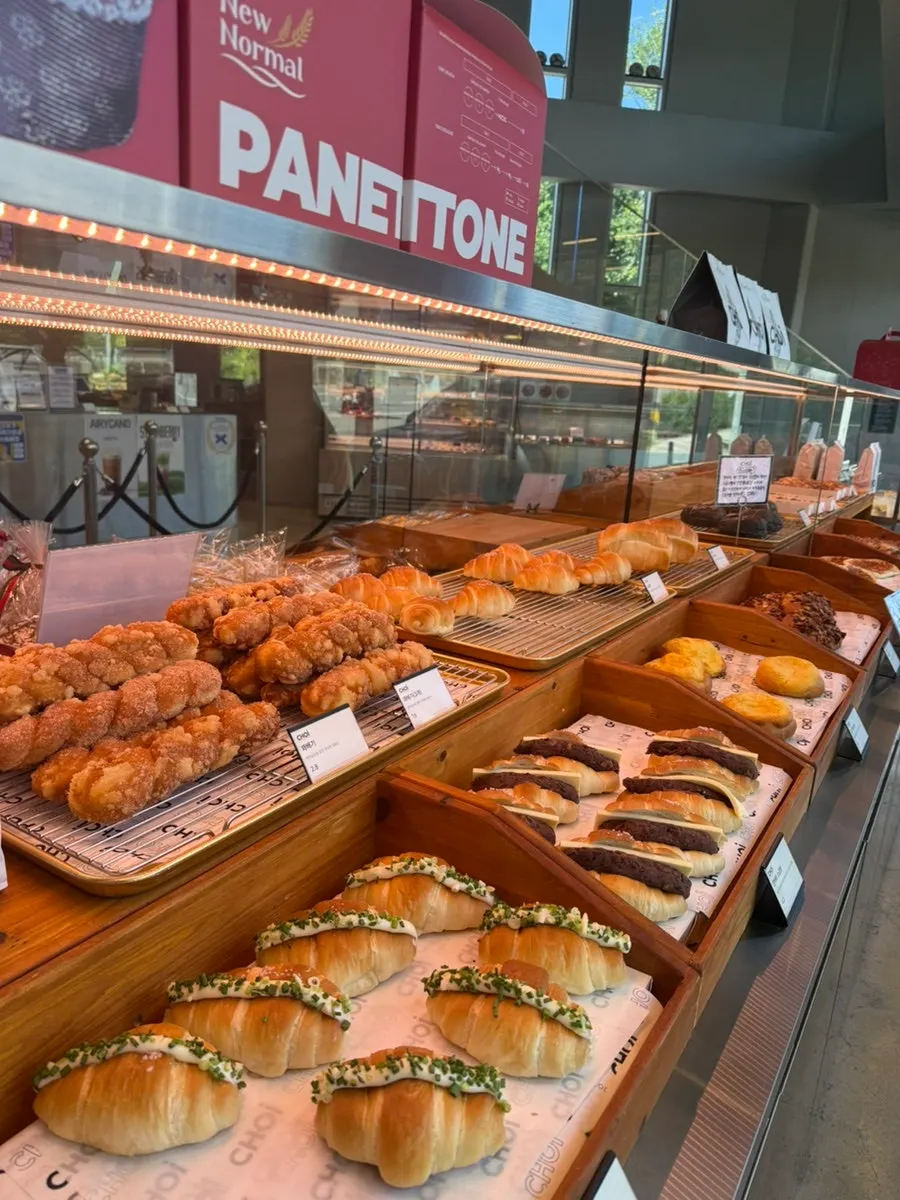 Bread corner display at Choi Bakery Café