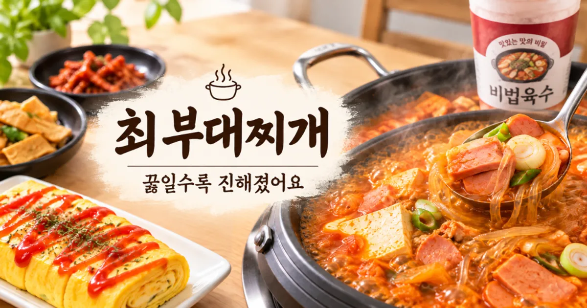 양주 옥정동 최부대찌개 부대찌개 상차림