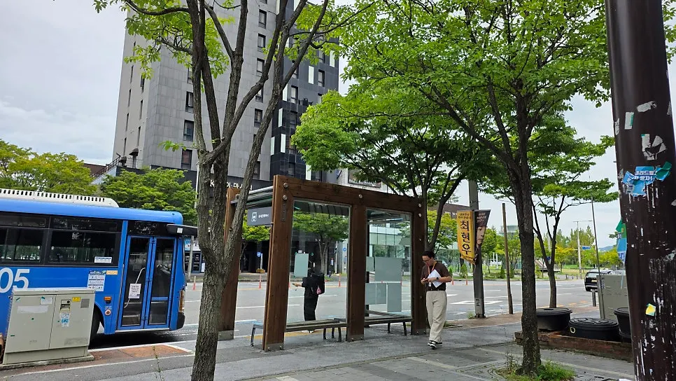 평일 런치 초이한상 안내가 붙은 매장 입구
