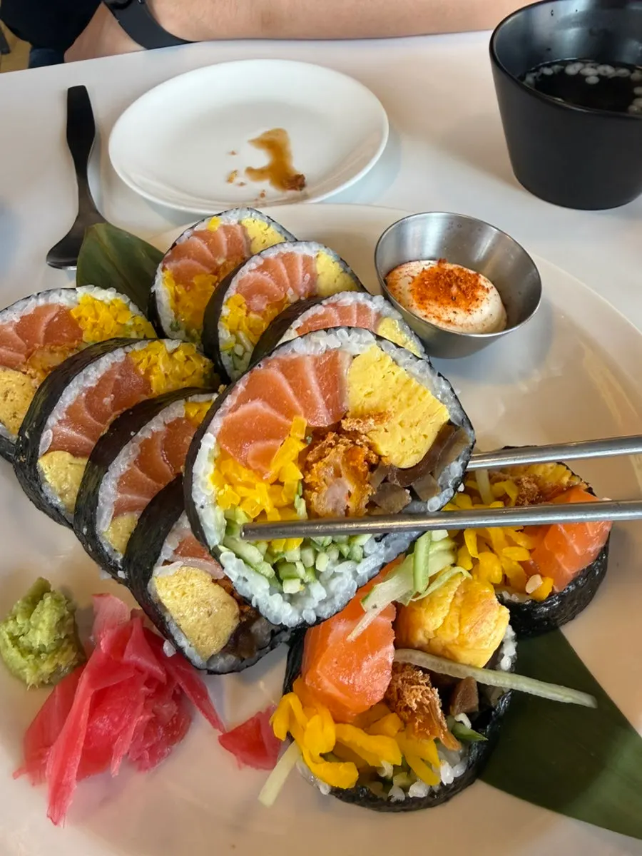 Two ordered dishes served at the table