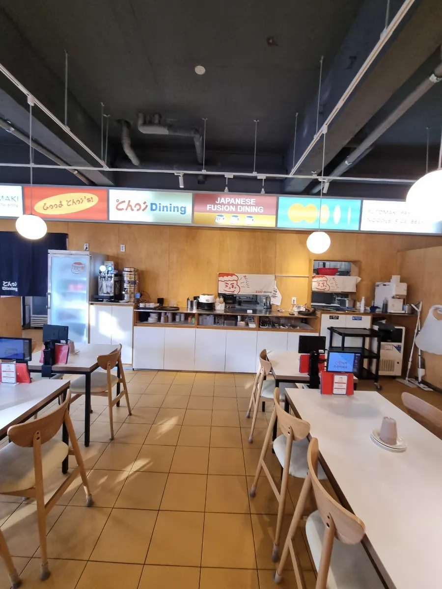 Table seating with generous spacing