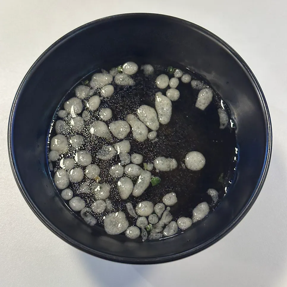 Instructions for eating maze soba