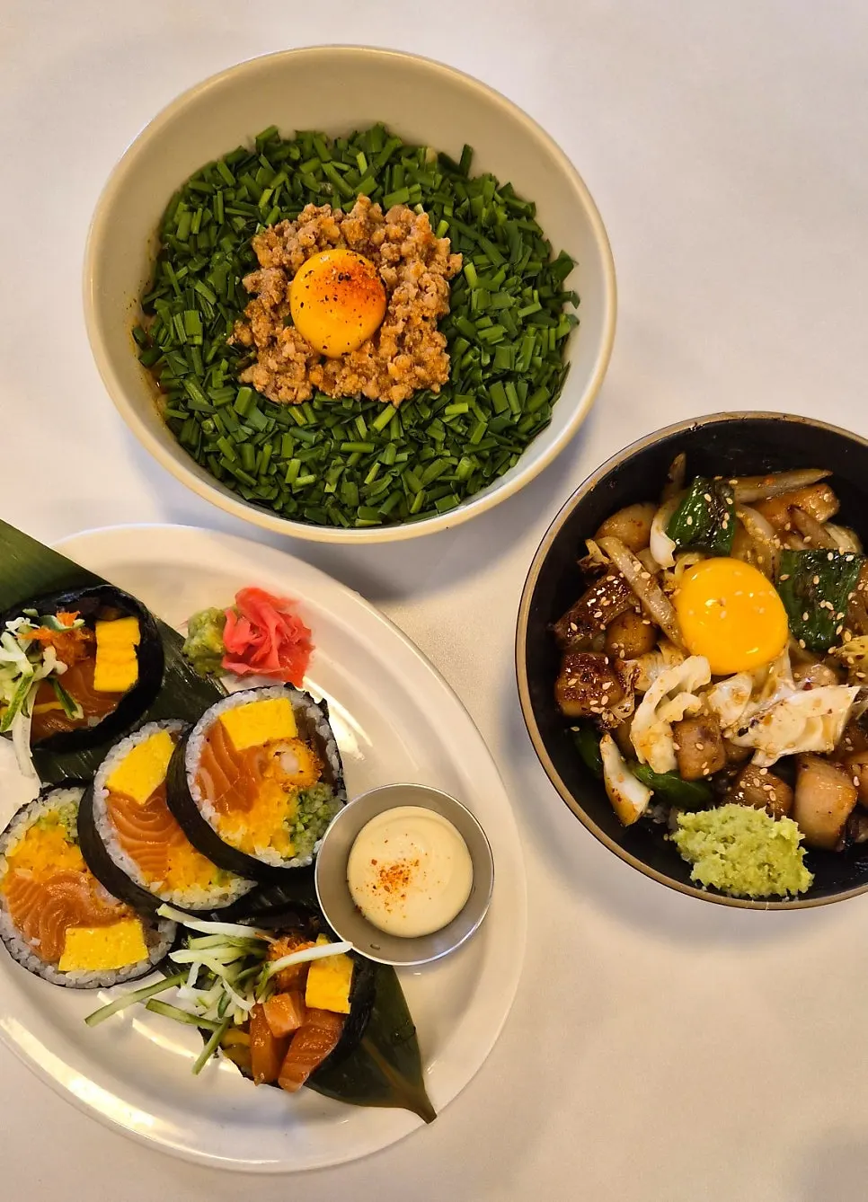 하나씩 서빙되는 커플세트 A 음식