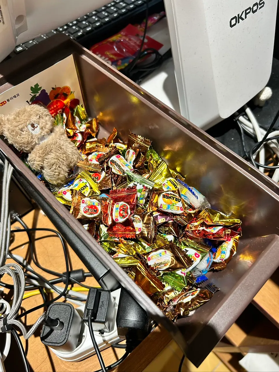 Candy placed at the checkout counter