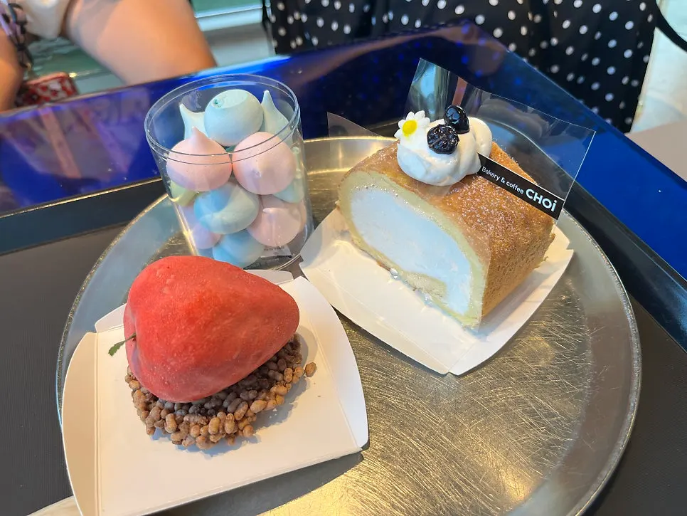 Plate of desserts picked during the July family visit