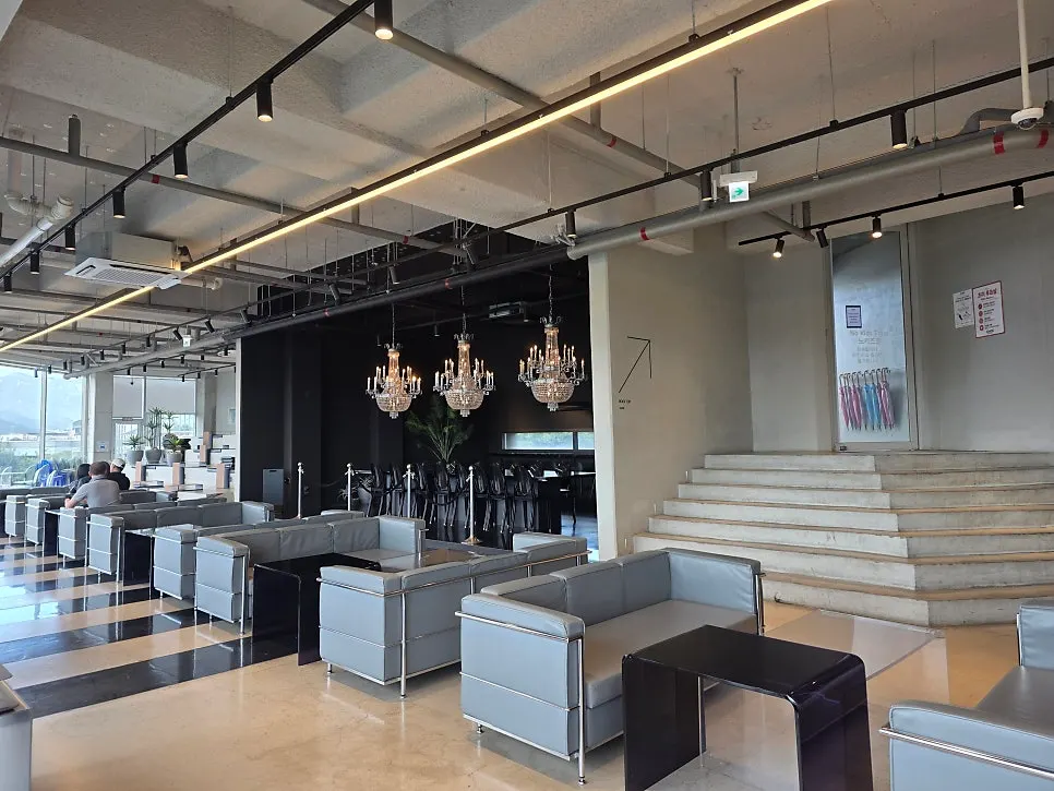 Bright white-toned interior of Choi Main Branch