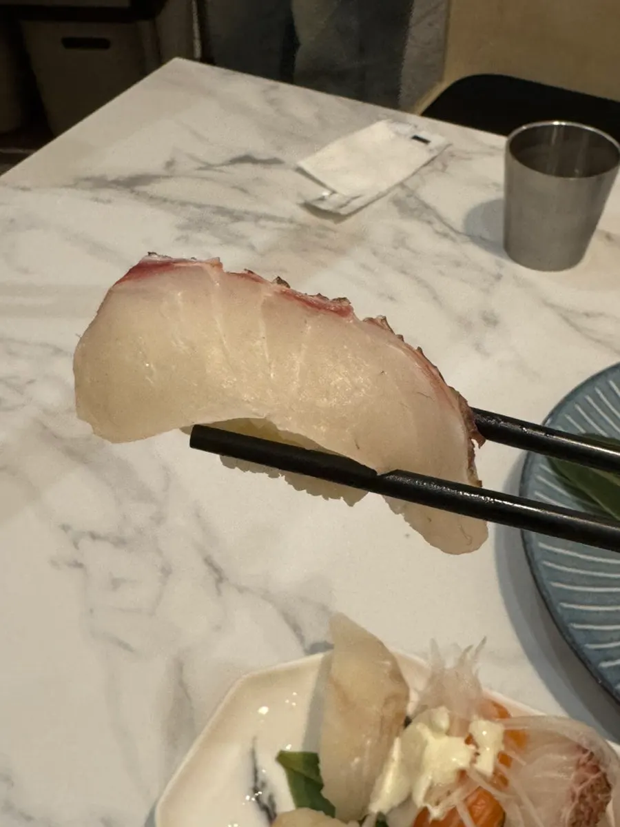 참돔초밥 클로즈업