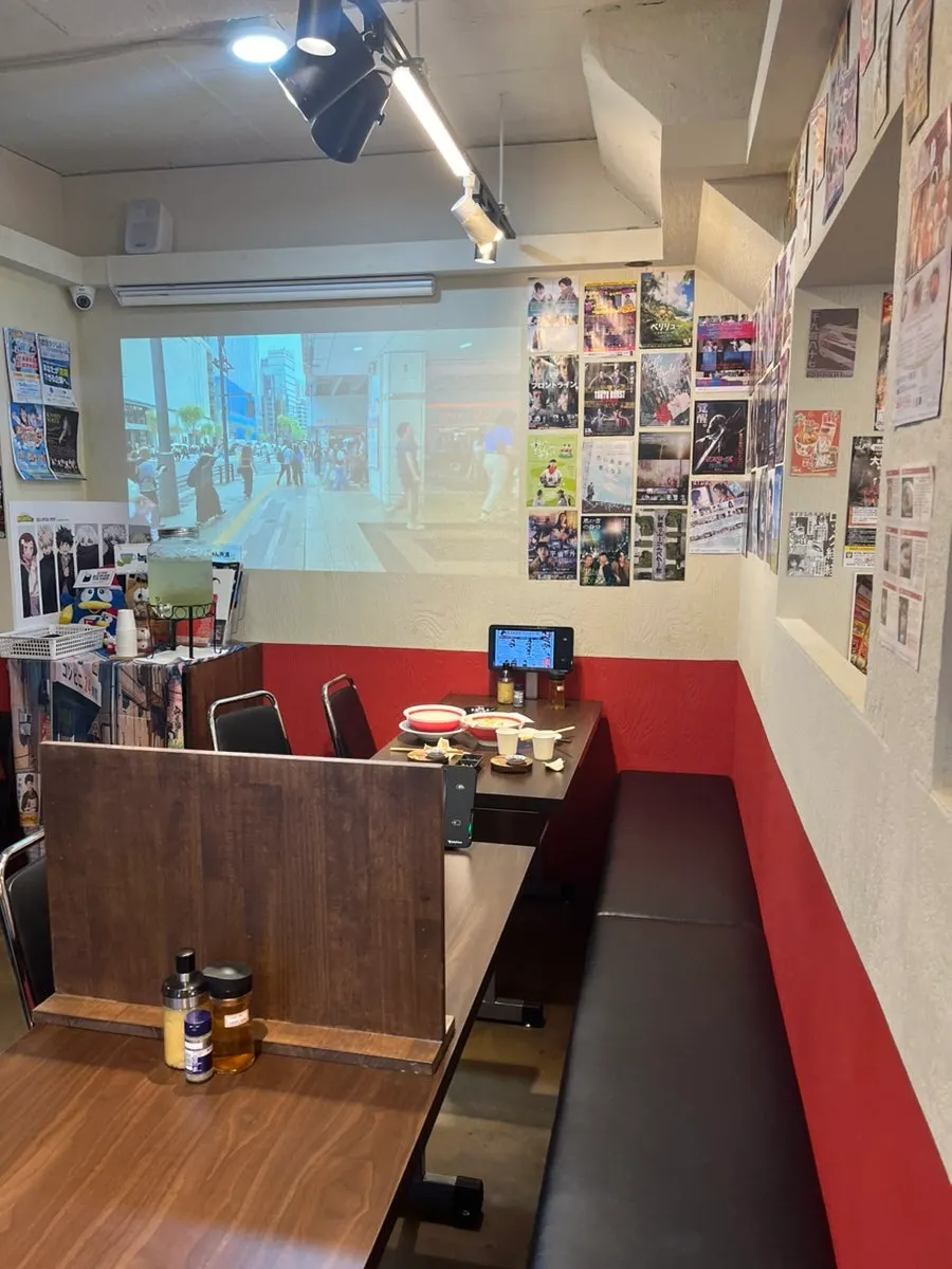 Interior of Chome with a Japanese ramen shop atmosphere